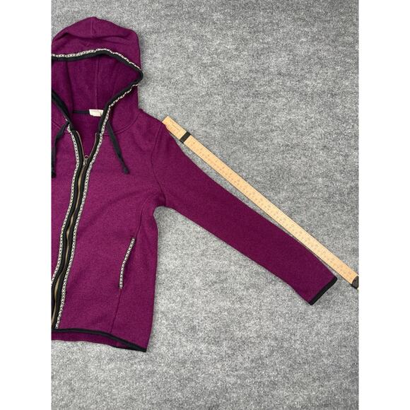 Mossimo Supply Co Purple Full Zip Hoodie Jacket Women’s Small S/P Fleece Lined - Picture 12 of 16
